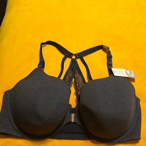 NWT Lane Bryant Cacique Collection Lightly Lined T-shirt bra 44DDD cotton denim